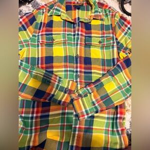 Polo by Ralph Lauren RUGBY Multicolor Plaid Kids Button Down Shirt